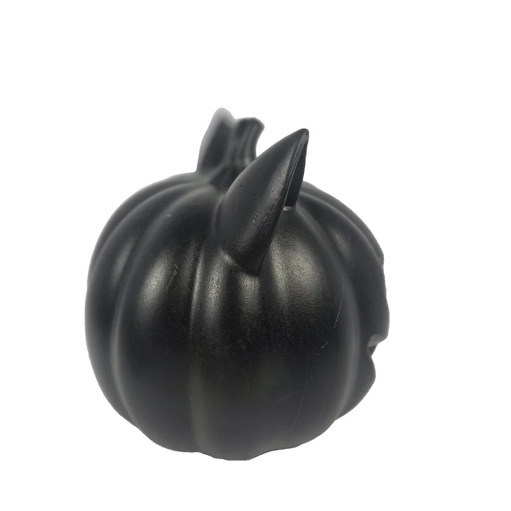 Unbranded Black Cat Pumpkin Halloween Decor 8in Black New LED Jack O Lantern